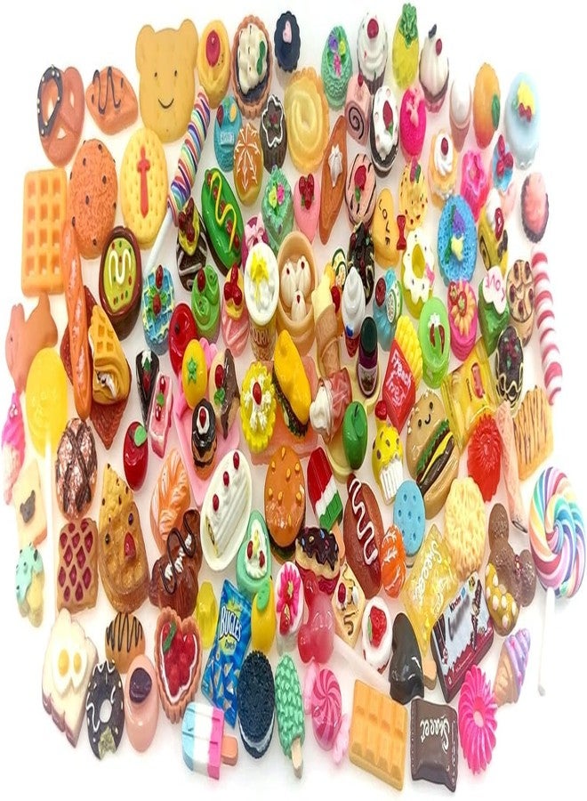 TROFFLLY Mini Resin Food Toys Decoration Mixed Model Making Miniature Random Imitation Cup Dessert Pastry Cake Topper Dollhouse Small Ornaments Food Toys (30) - Image 4